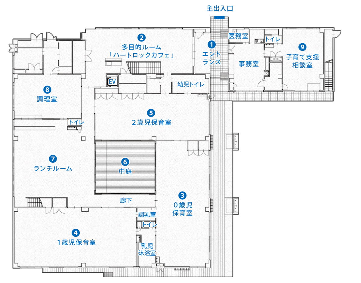 1ST FLOOR／1階の平面図
